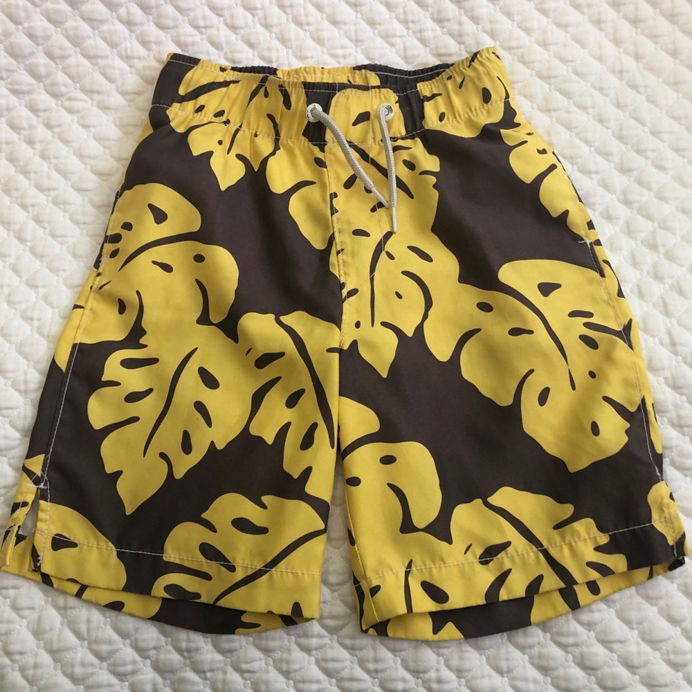 Gap Kids Boys Swim Shorts In Yellow